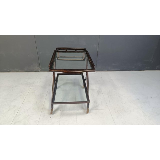 Vintage Italian Serving Trolley, 1950s For Sale - Image 9 of 15