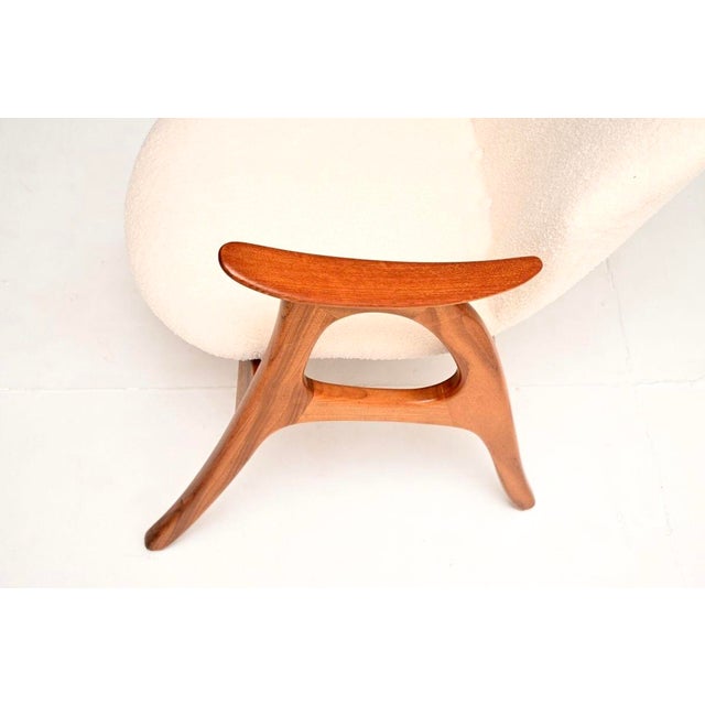 Vintage Danish Teak Lounge Chair by Aage Christiansen for Erhardsen & Andersen, 1960 For Sale - Image 9 of 11