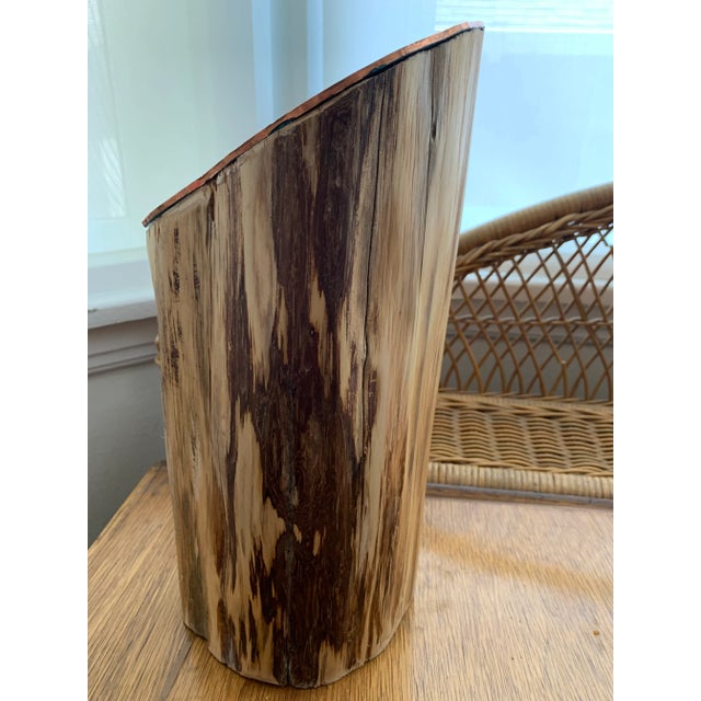 Organic Cedar Stump Vanity Mirror #2 For Sale - Image 4 of 9