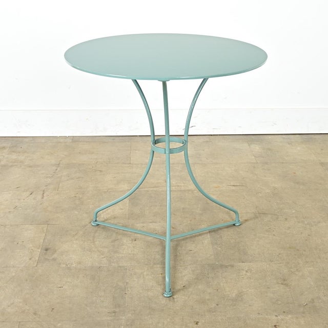 Metal French 19th Century Bistro Table in New Powdercoat For Sale - Image 7 of 10