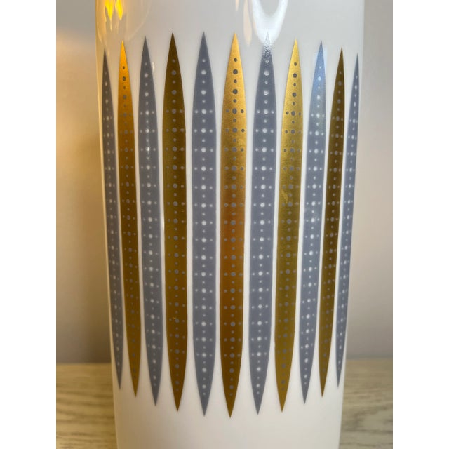 Mid 20th Century Furstenberg Porzellan Porcelain Vase and Plate - 2 Piece Set For Sale - Image 5 of 10