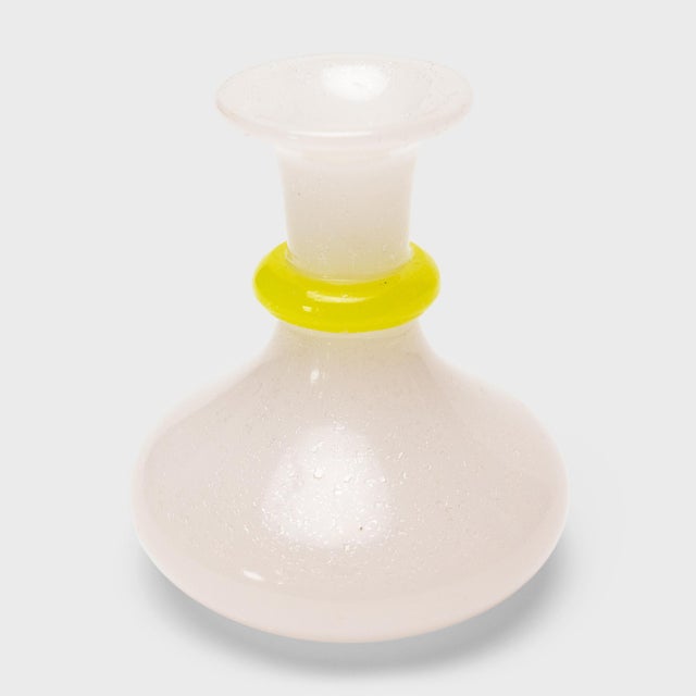 Mid 20th Century European Pair of Crazed Opaline Glass Bud Vases, C. 1930 For Sale - Image 5 of 8