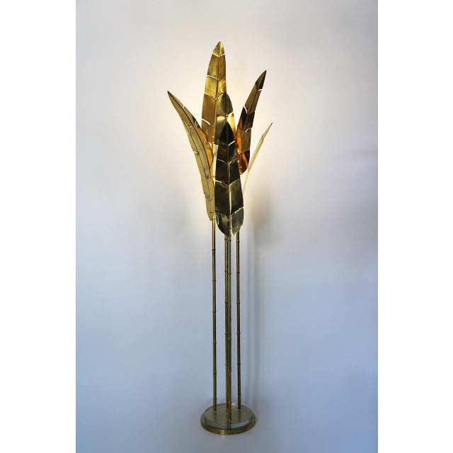 Palma Floor Lamp in Brass, 1970s For Sale - Image 5 of 16