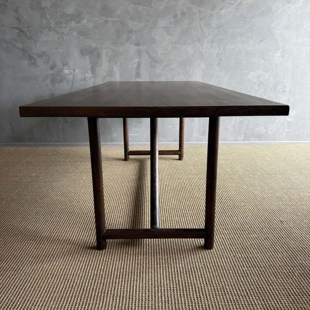 2020s Reclaimed Wood Oak Dining Table 84" For Sale - Image 5 of 14