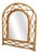 French Rattan Wall Mirror, 1960s For Sale