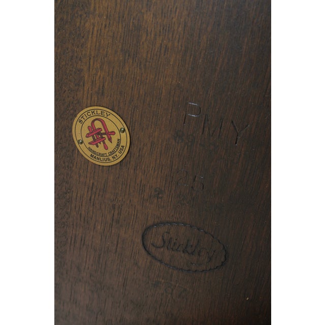 Stickley Mission Oak Round Dining Table For Sale - Image 14 of 14