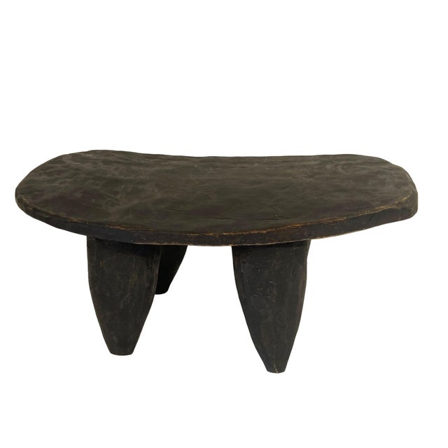 Vintage African Carved Wood Senufo Table/Stool 14.5" W For Sale - Image 4 of 7