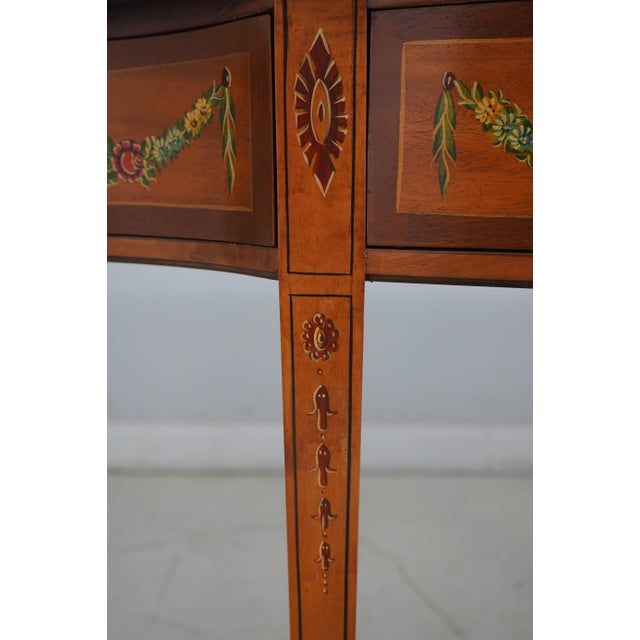 Wellington Hall Adams Paint Decorated Satinwood Sideboard For Sale In Philadelphia - Image 6 of 12