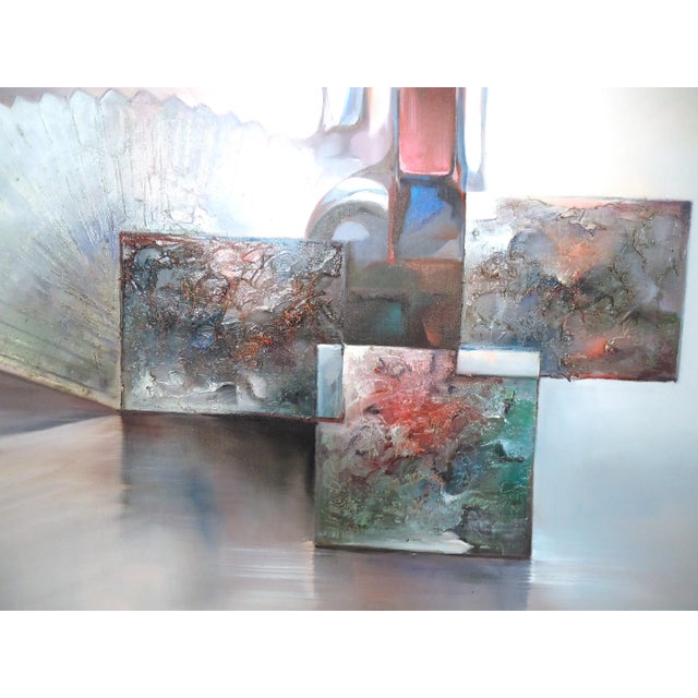 Late 20th Century Modern Abstract Painting For Sale - Image 10 of 11