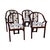 Set of 4 Art Deco chairs, upholstered in “Euphoria Cubista,” Misia Paris, 1970s – France Material: Lacquered wood...