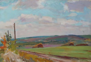 Vintage Ukrainian Landscape Oil Painting, Soviet Impressionism, 1970s 42-63