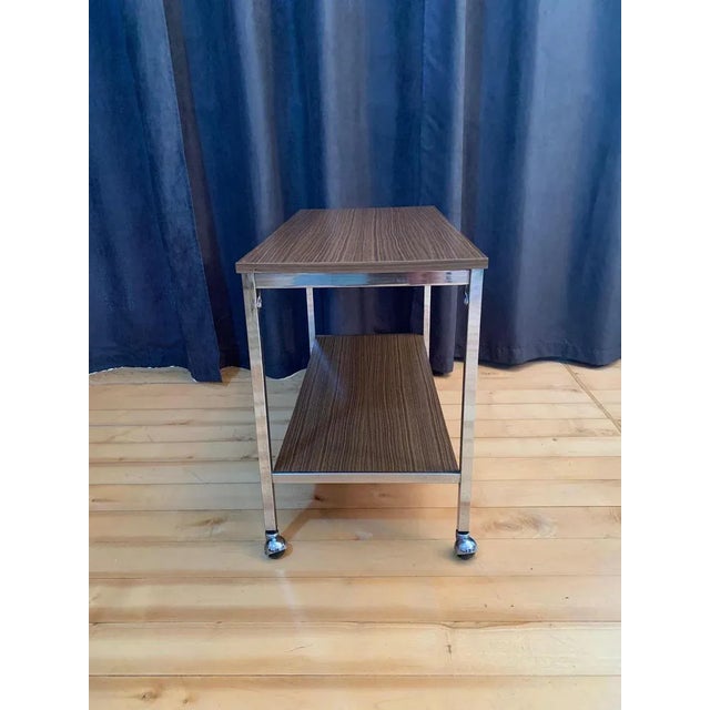 Side Table on Wheels, 1960s For Sale - Image 6 of 9