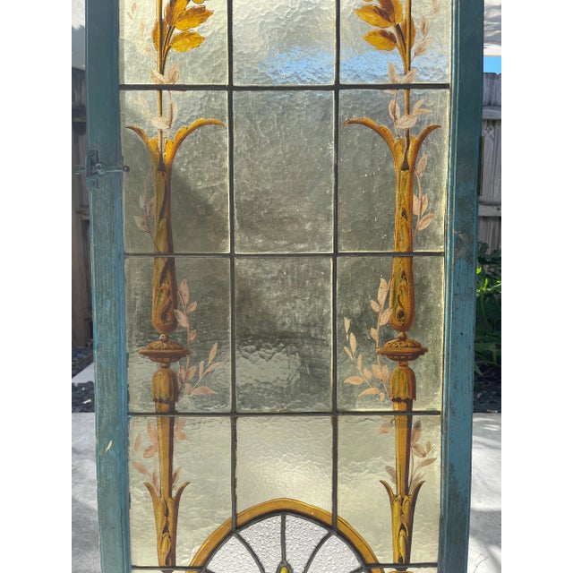 Stained Glass Window From 1890 Representing Represents the Wheat Harvest Time For Sale - Image 11 of 12