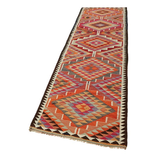 Vintage Kilim Runner Rug For Sale