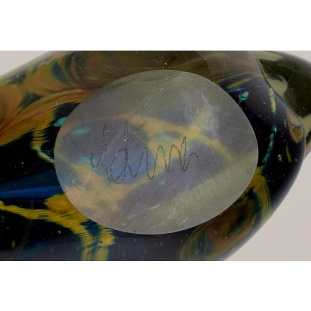 Malta Art Glass Vase, 1970s For Sale - Image 9 of 10