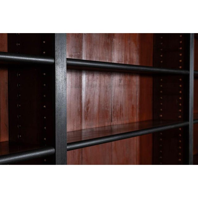 English Ebonised Mahogany Library Bookcase, 1890 For Sale - Image 11 of 18