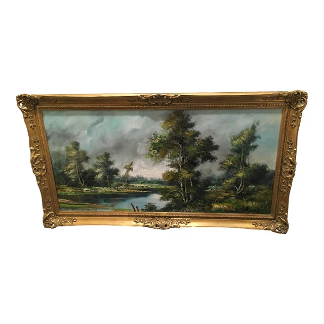 Vintage Oil Painting by Italian Artist Georgi Colberti C1950, Framed For Sale