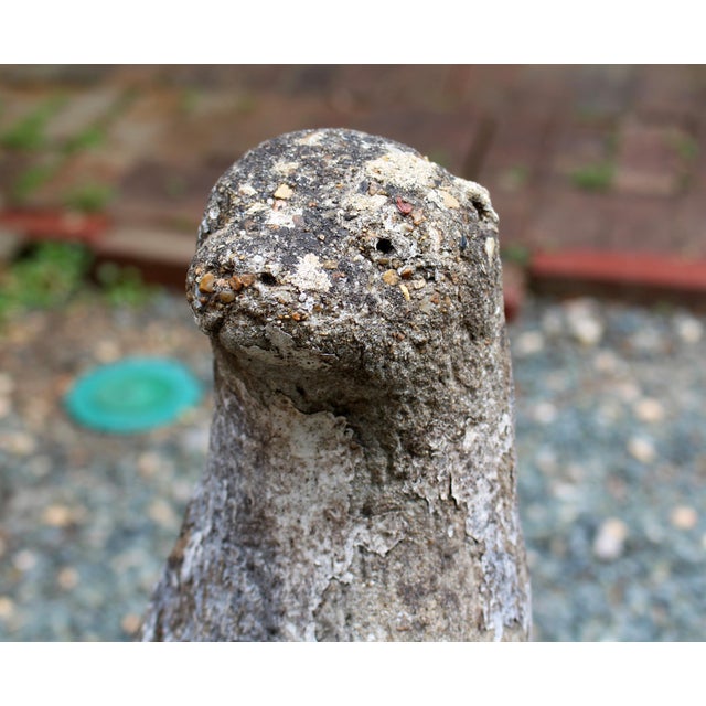 Mid-20th Century English Cast Stone Standing Otter Garden Ornament For Sale - Image 4 of 4
