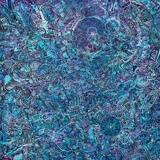 Alexander Arshansky, "Blue Harmony" Textural Abstract Piece For Sale