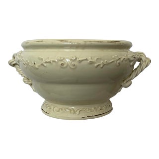 Ethan Allen Large Distressed Planter Made in Italy For Sale