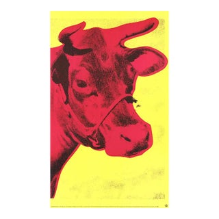 1992 Andy Warhol 'Cow Pink on Yellow, 1966' Offset Lithograph For Sale