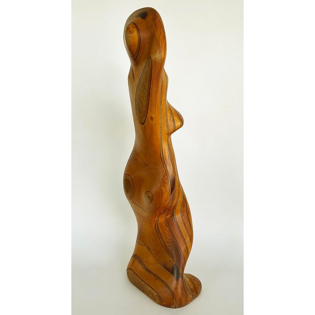 Late 20th Century Large Robert Hardgrove Abstract Organic Wood Sculpture For Sale - Image 5 of 12