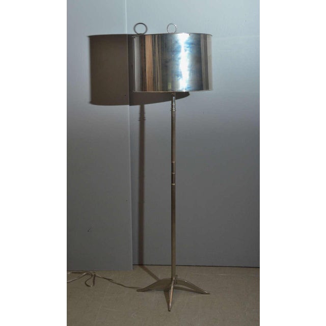 Sleek Modern Nickel Floor Lamp Chairish