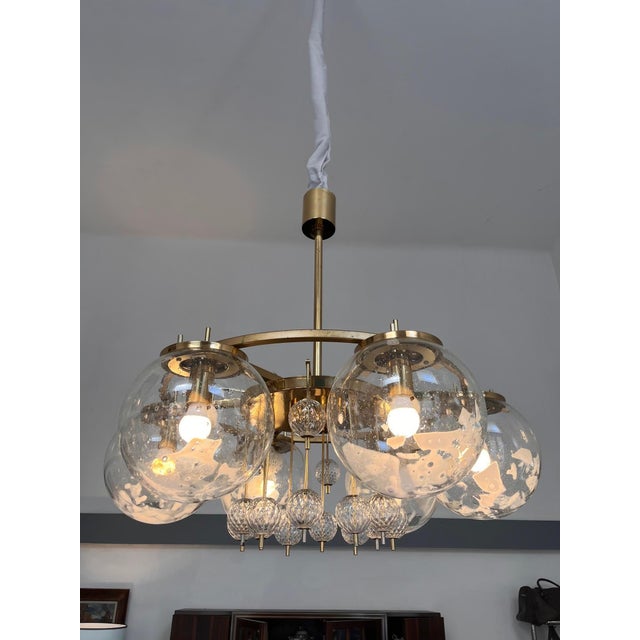 Vintage Chandelier by Kamenicky Šenov, Czechoslovakia, 1970s For Sale - Image 12 of 15
