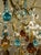 Vintage Florentine 6-Light Chandelier in Gilded Iron with Crystals and Murano Glass Pendants, 1950s For Sale - Image 12 of 14