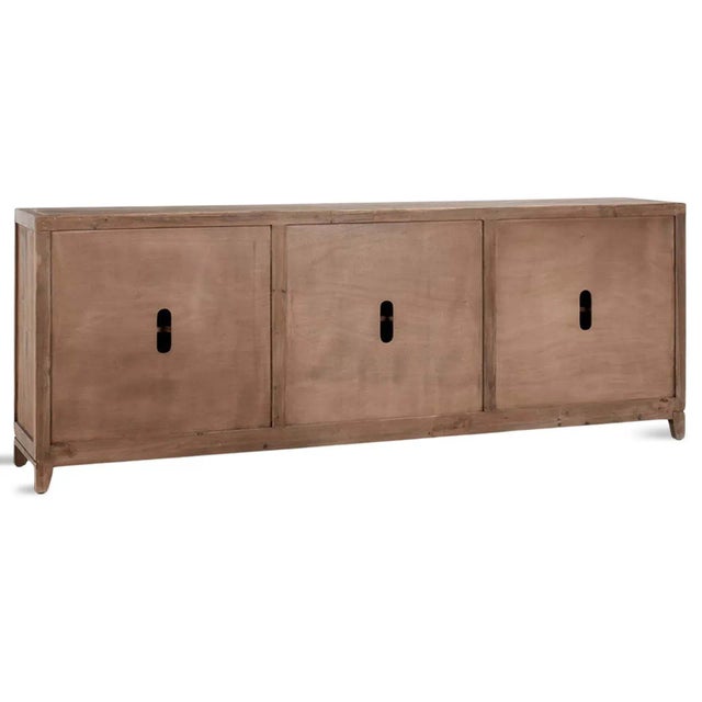 Chestnut Lattice Mirrored Sideboard For Sale - Image 4 of 12