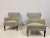 Pair of lounge chairs By Frits Henningsen Newly upholstered in Baluchi Natural fabric by Designers Guild Seat height 42cm...