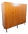 Vintage Teak and Metal Wardrobe, 1960s For Sale