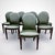 Dining Table and Dining Chairs in Green Leather, Set of 9 For Sale - Image 17 of 18