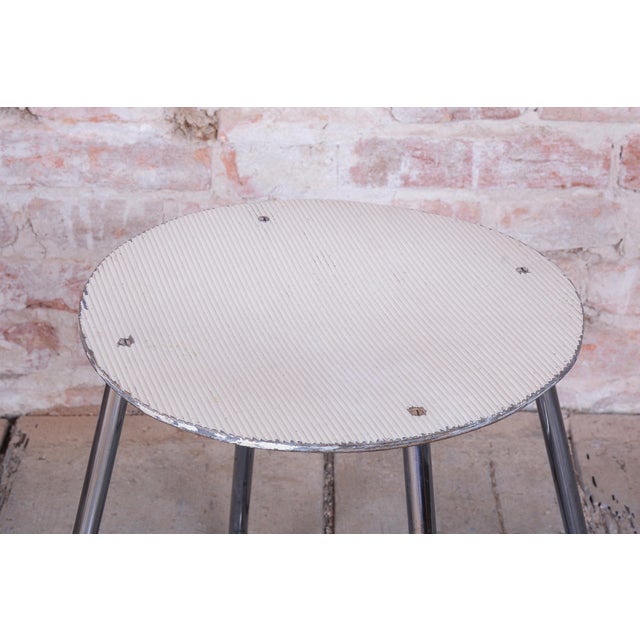 This architecturally clean, shape-refined, and exceedingly elegant stool in the spirit of Bauhaus functionalism dates from...