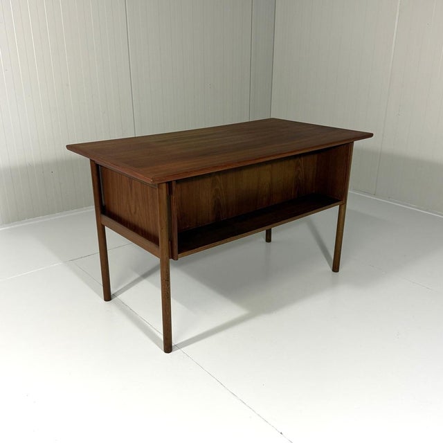 Teak Freestanding Desk by Gunnar Nielsen Tibergaard for Tibergaard, Denmark, 1960s For Sale - Image 12 of 15