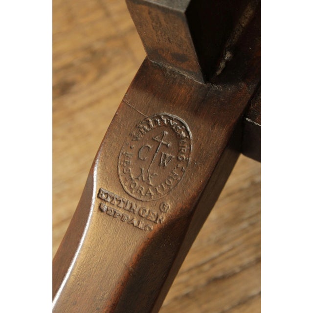 Kittinger Colonial Williamsburg Queen Anne Mahogany Arm Chair For Sale - Image 12 of 13