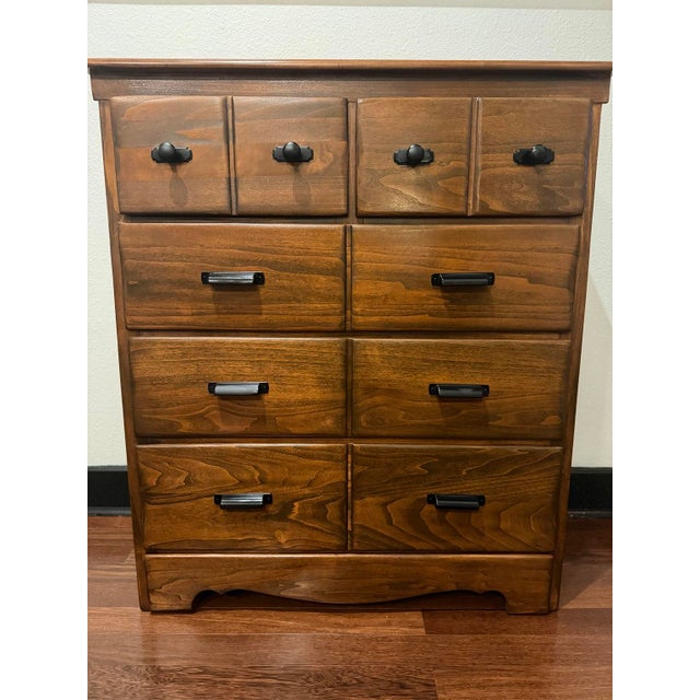 A beautiful blend of vintage craftsmanship and timeless design, this five-drawer chest has been thoughtfully refinished to...