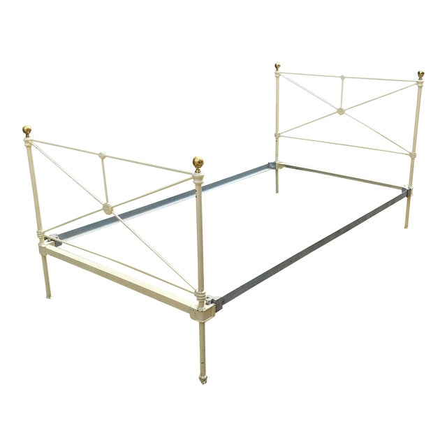 Early 19th Century Antique Wrought Iron Twin Bedframe Chairish