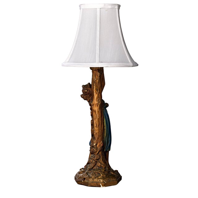 Early 20th Century Antique Figural Accent Table Lamp Chairish