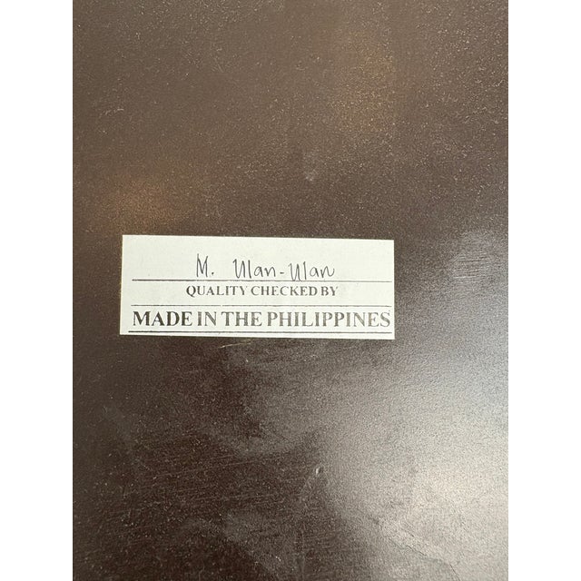 1980s Coconut Shell Round Mirror For Sale - Image 11 of 11