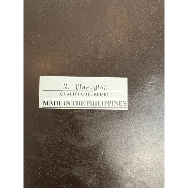 Vintage Large Coconut Shell Round Mirror For Sale - Image 11 of 11