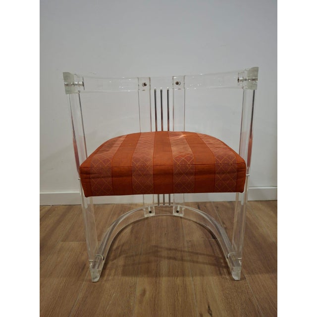 Vintage Acrylic and Chrome Chairs, Italy, 1970s, Set of 6 For Sale - Image 14 of 18