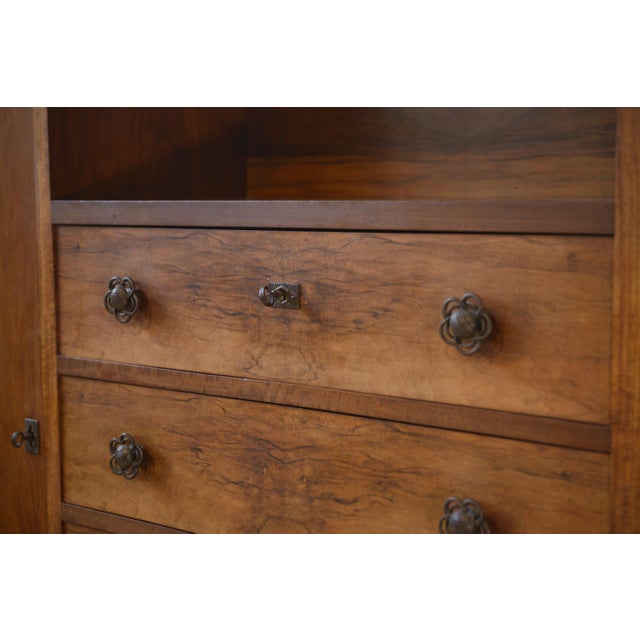 Art Deco Walnut Wardrobe by Louis Majorelle, 1930s For Sale - Image 6 of 14
