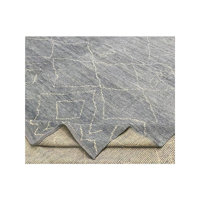 Contemporary Handwoven Moroccan Area Rug 10x14 For Sale - Image 3 of 11