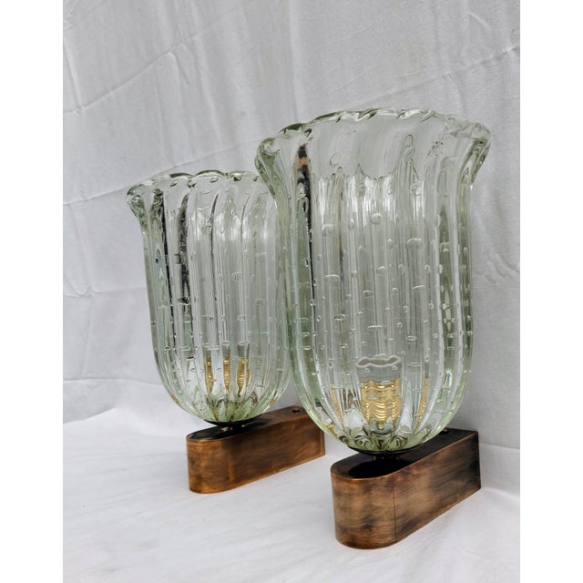 Wall Lights from Barovier & Toso, 1980s, Set of 2 For Sale - Image 12 of 12