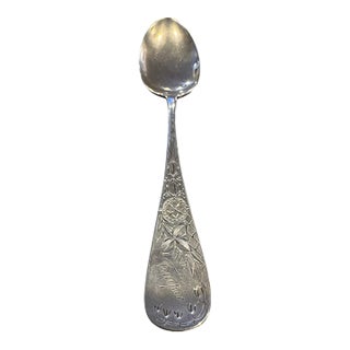 Rare. Antique B. Allen & Co. Sterling Silver Tablespoon. Monogram "Tempie" For Sale