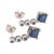 Natural Sapphire Dangle Earrings 14k Gold 1.32 TCW Certified For Sale - Image 4 of 11