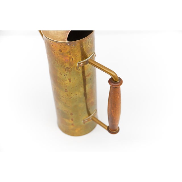 1950s Bauhaus Brass and Wood Watering Can, Germany, 1950s For Sale - Image 5 of 11