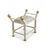 Hollywood Regency Boca White Wildcrest Moss Bamboo Bench For Sale - Image 3 of 6