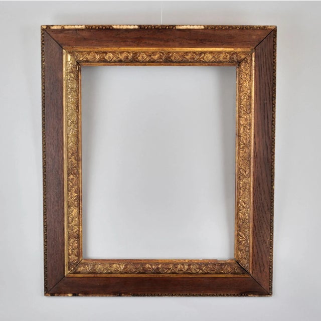 Twin frames, beveled outward profile, with gilded inner piping. Mahogany, gilding, gypsum, 19th century, Russia....